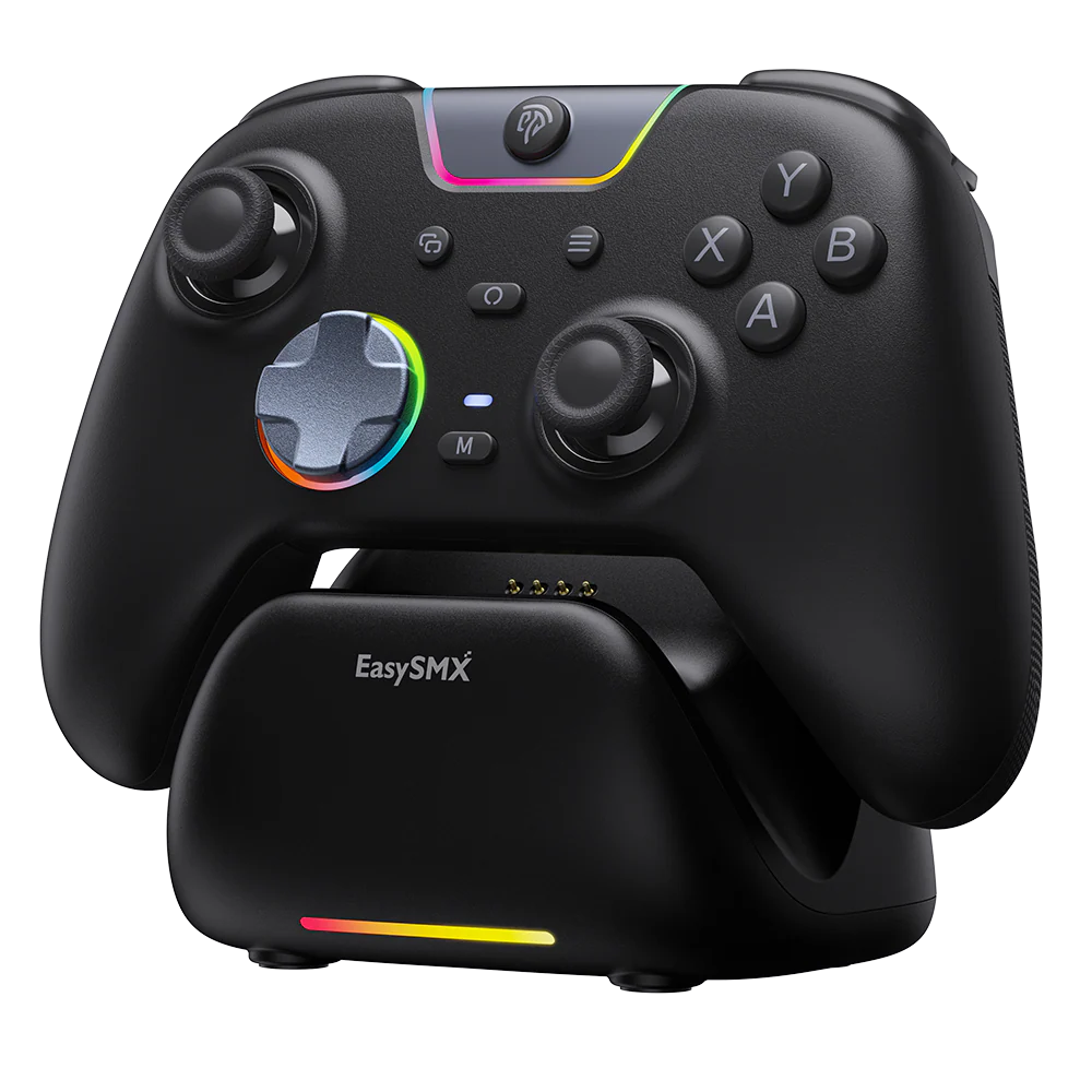 EasySMX X05 PRO Multiplatform Wireless Gaming Controller - Black (Charging Dock Edition)