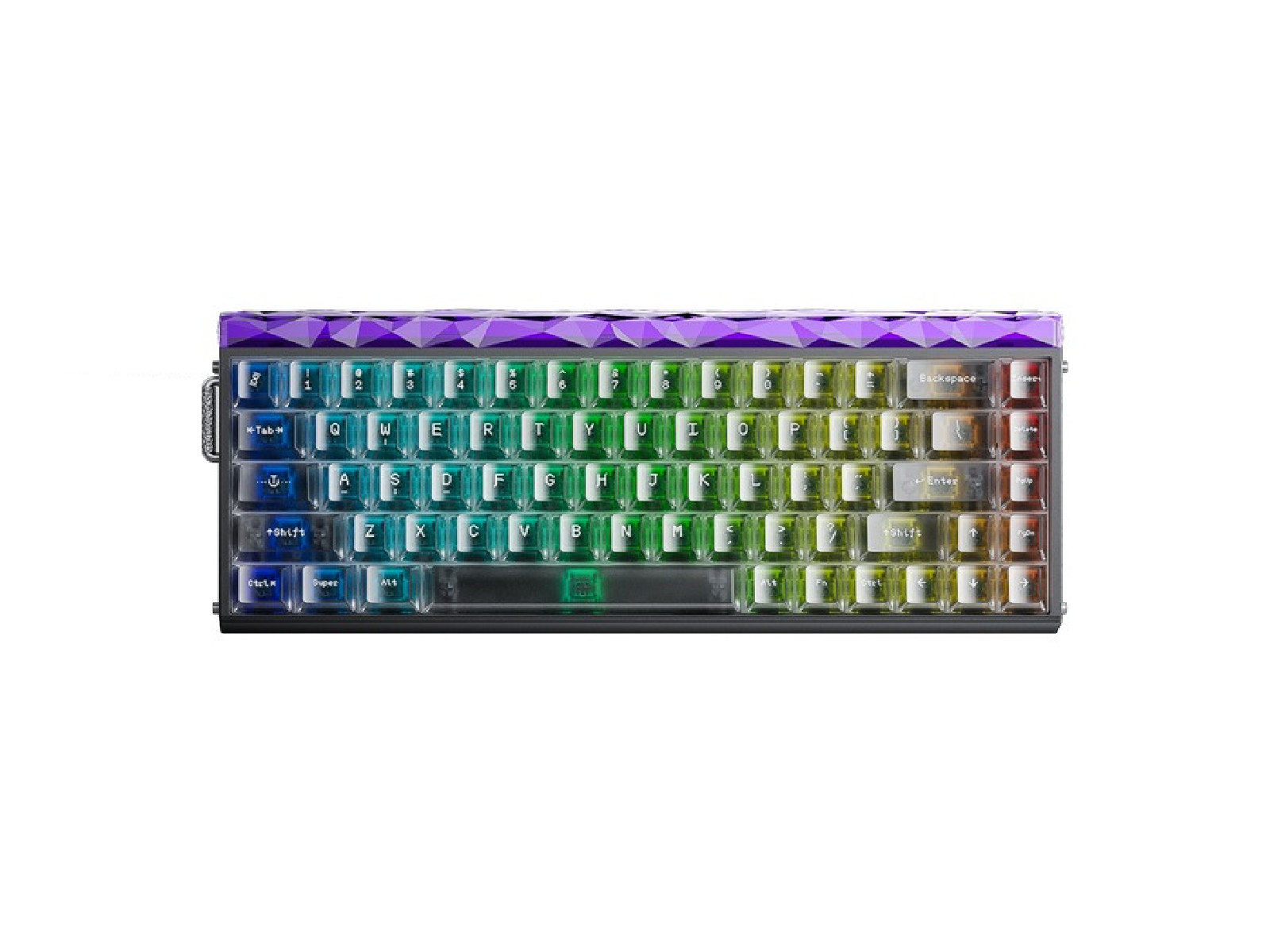 AULA HERO68 HE 65% Wired Hot-Swappable Gaming Keyboard - Black Mist Clears (Jade Emperor Magnetic Axis Switch)