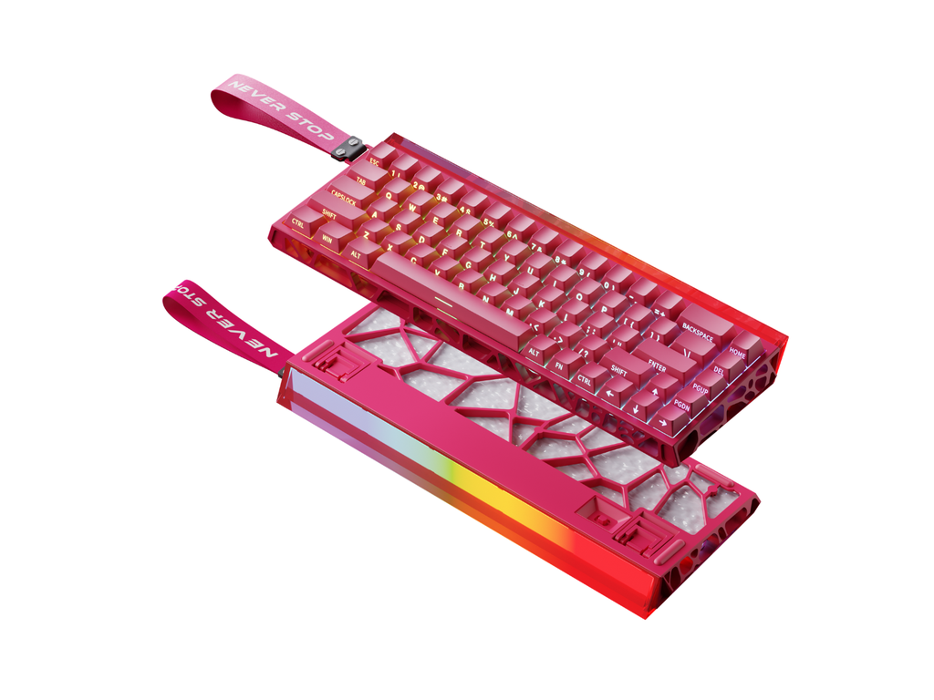 EWEADN DK68 STAR HE Wired Mechanical Keyboard - RED